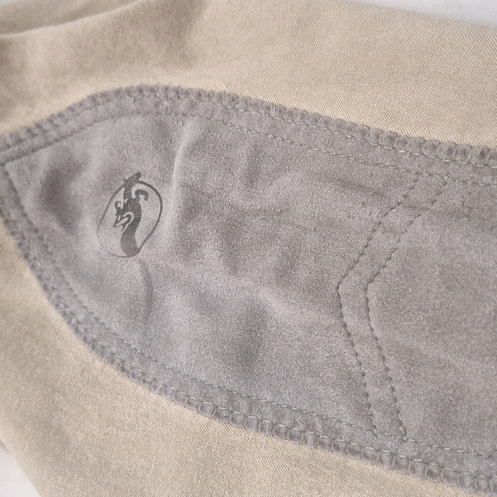 Grand Prix Ladies Riding Pants size 30 L Knee Patch Equestrian‎ Pant Tan AS IS - Picture 2 of 7
